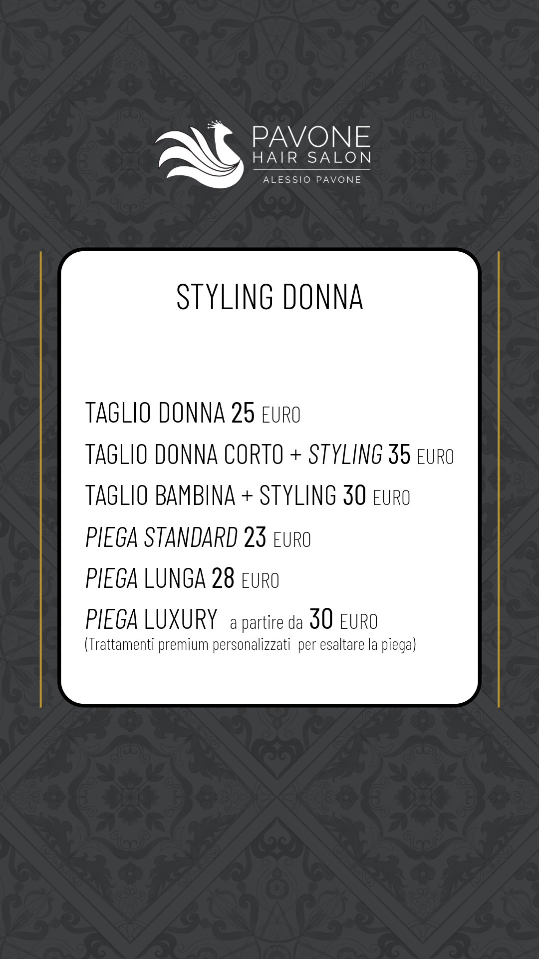 Listino prezzi - pagina 2